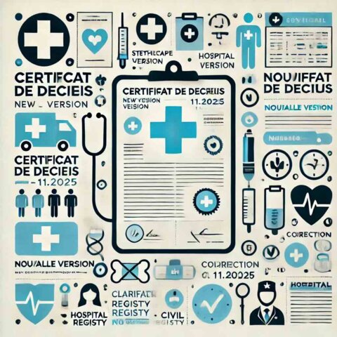 Mise à jour de l'attestation de décès